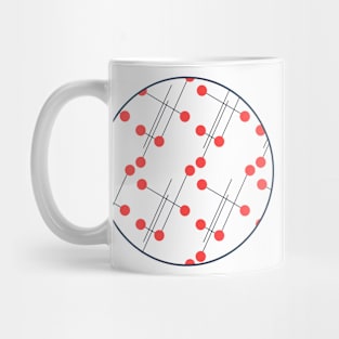 Red dotty Mug